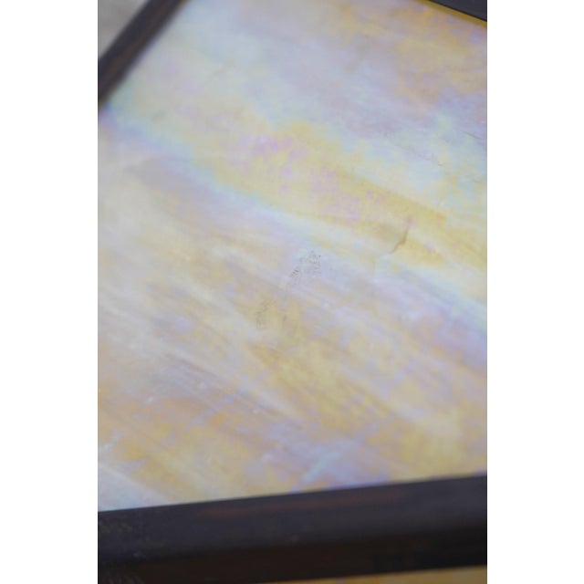 Glass 1990s Arroyo Arts & Crafts Slag Glass Ceiling Fixture For Sale - Image 7 of 10