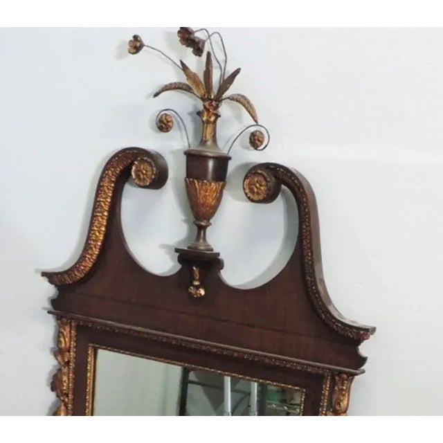 19th Century Hepplewhite Style Federal Wall Mirror For Sale - Image 10 of 12