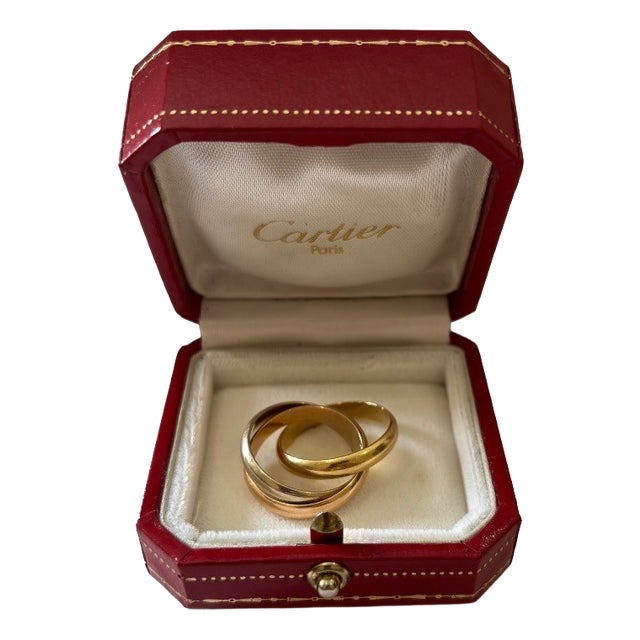 Vintage Trinity Ring in Three-Tone Gold from Cartier, 1997 For Sale