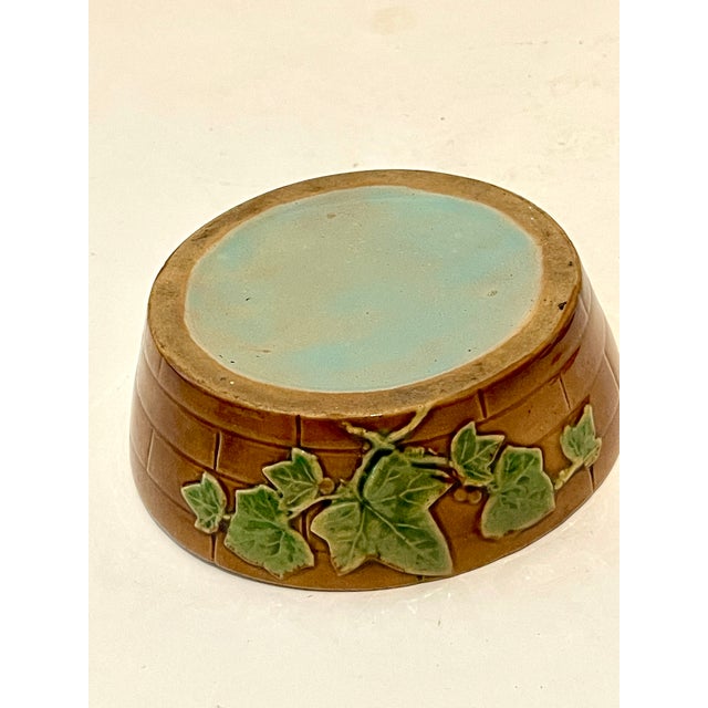 Majolica Butter Dish Set Attributed to Minton 19Th. C. For Sale - Image 12 of 12