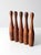 French Country Antique Wooden Skittles Set of 5 For Sale - Image 3 of 10