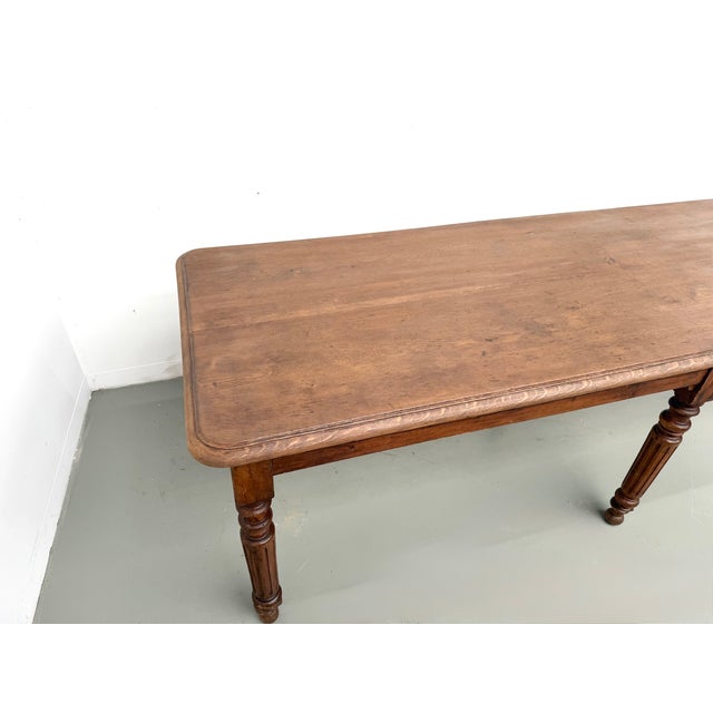 Oak Table with Turned Legs, 1900 For Sale - Image 15 of 18
