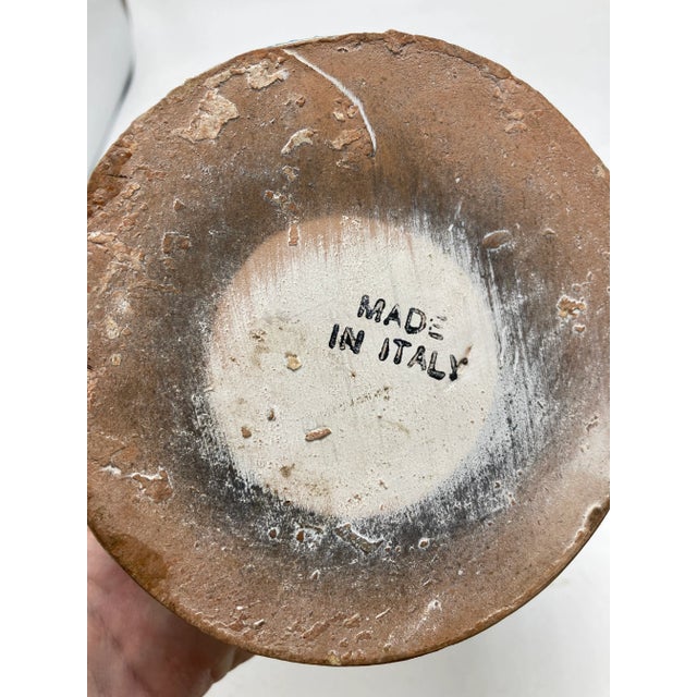 1970s Vintage Italian Pottery Vase For Sale - Image 5 of 8