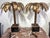 Gold Late 20th Century Pair of Maison Jansen Style Gilt Metal Palm Tree Table Lamps For Sale - Image 8 of 15