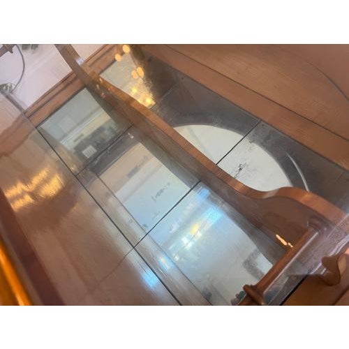 Biedermeier Display Cabinet in Walnut For Sale - Image 12 of 15