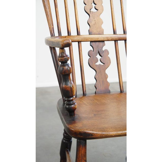 English Highback Windsor Dining Room Chair For Sale - Image 10 of 11