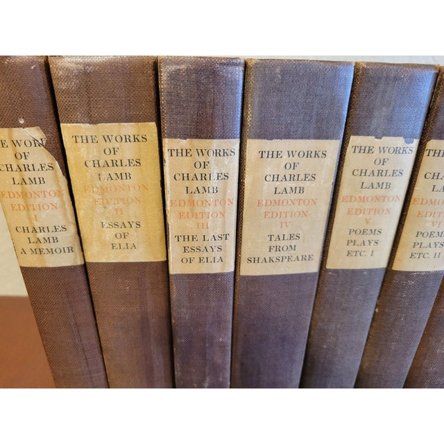 The Life and Works of Charles Lamb. Edmonton Edition Hand-Made Paper in 12 Volumes For Sale - Image 11 of 11