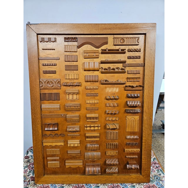 Traditional Mercantile Architectural Wood Molding Trim Display (Panel A) For Sale - Image 3 of 11