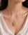 Contemporary Late 20th Century 14K White Gold Orange Citrine Tsavorite Strawberry Pendant Necklace For Sale - Image 3 of 3