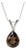 Smoky Topaz Pear Cut Pendant, Brown Gemstone Stackable Pendant For Sale