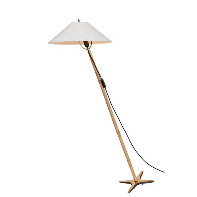 Mid-Century Modern Carl Auböck X-Lamp Floor Lamp For Sale - Image 3 of 13