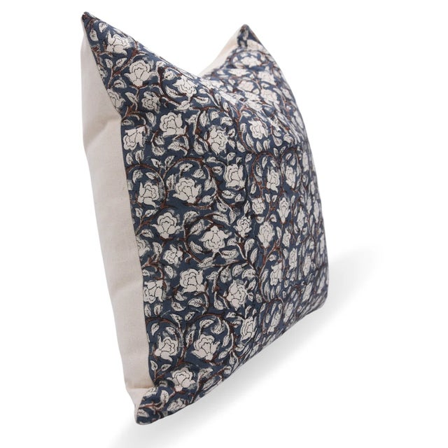 The Amritvela cushion cover captures the serene beauty of early dawn with its thoughtfully hand block printed design....