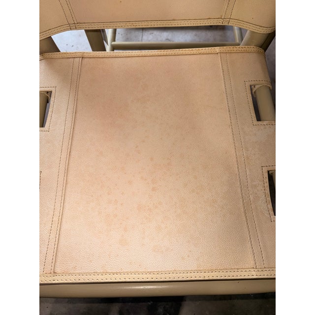 Palecek Cashew Leather Dining Chair For Sale - Image 11 of 11
