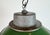 Mid-Century Modern Industrial Green Enamel and Cast Iron Pendant Light, 1960s For Sale - Image 3 of 16