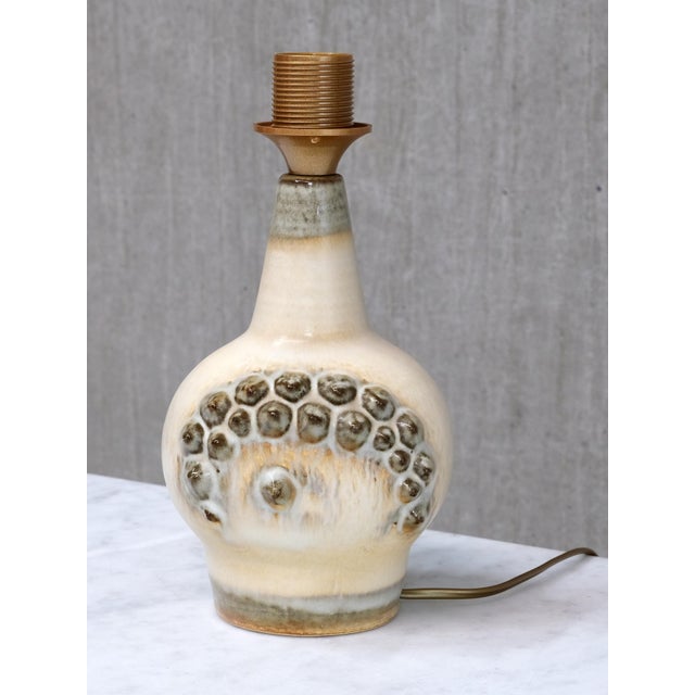 Mid-Century Modern Drip Glazed Ceramic Table Lamps by Einar Johansen for Søholm, Denmark, 1960s, Set of 2 For Sale - Image 3 of 12