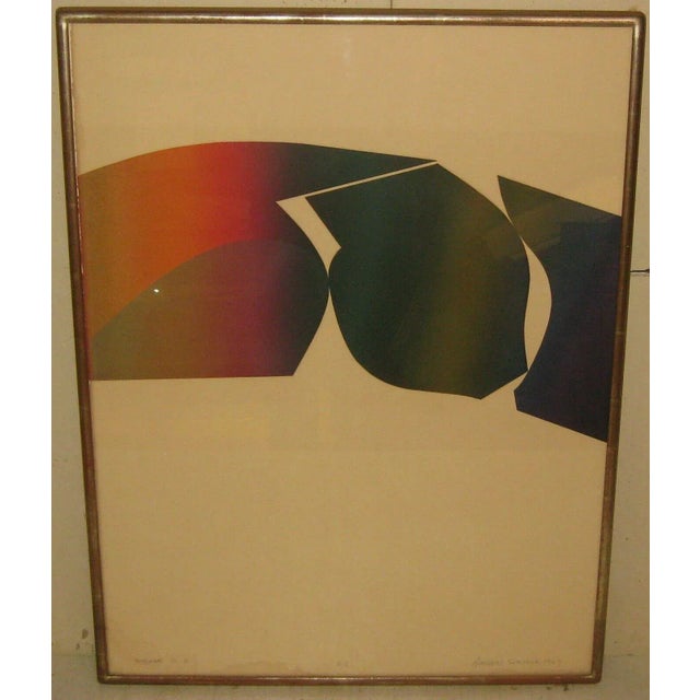 1969 Geometric Abstract Screenprint by Jeorgen Strunck For Sale - Image 11 of 11