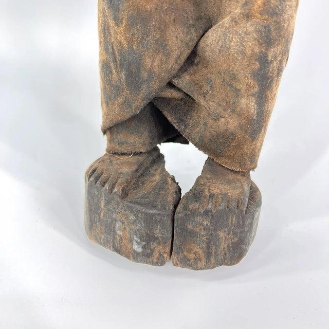 Early 20th Century Nyamwezi Wood and Leather Fetish Figure Tanzania For Sale In Denver - Image 6 of 9