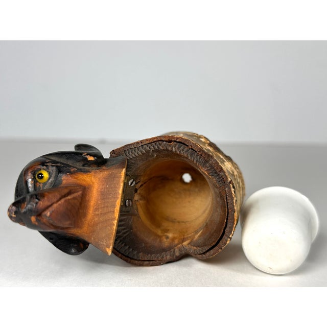 Black Forest Dachshund Birch Tree Inkwell For Sale - Image 12 of 16