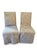 Cisco Home Tailored Parsons Dining Chairs With Custom Slipcovers - A Pair For Sale
