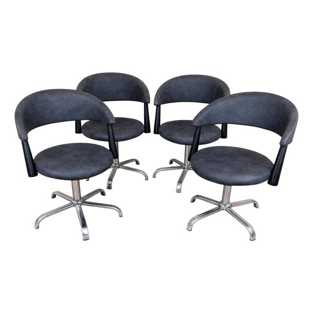 Vintage Armchairs, 1980s, Set of 4 For Sale