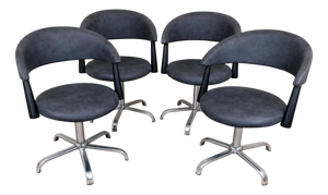 Vintage Armchairs, 1980s, Set of 4