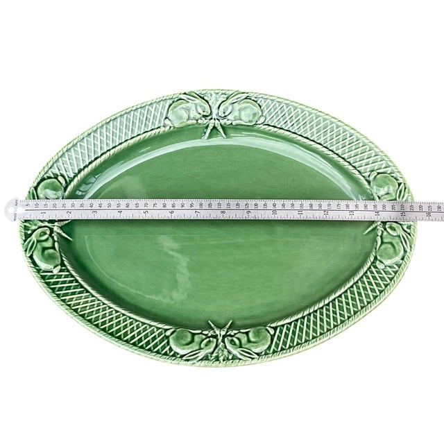Late 20th Century Bordallo Pinheiro Bunny Rabbit Serving Platter Majolica Late 20th Century For Sale - Image 5 of 9