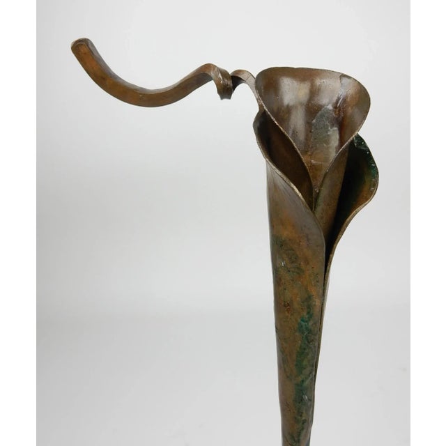 Mid-Century Modern Modernist Surreal Era Bronze Sculpture Candleholder For Sale - Image 3 of 10