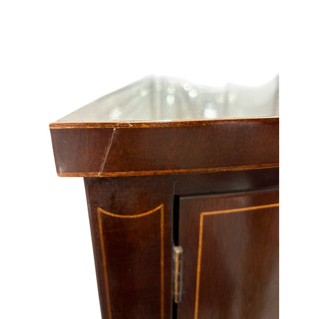 Late 20th Century Baker Furniture Federal Style Inlaid Mahogany Demilune Sideboard Buffet For Sale - Image 11 of 18