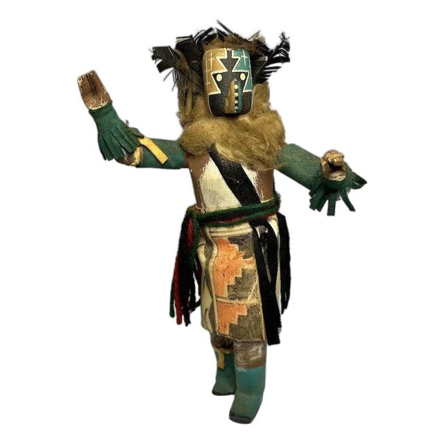 Vintage Hopi Kachina Doll: Hand Carved Folk Art, Arizona For Sale