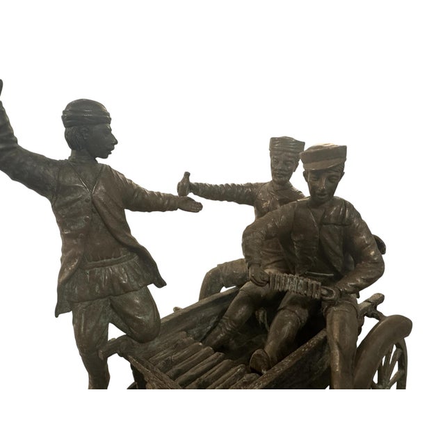 Early 20th Century Early 20th Century Traditional Large Kaza Bronze Style After Abraham CF Woerffelz For Sale - Image 5 of 9