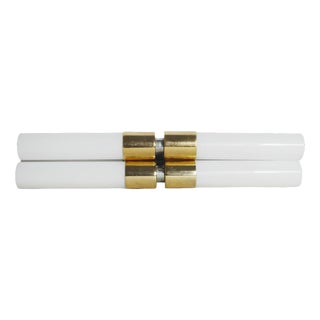 Vintage Italian Murano Glass and Brass Wall Sconce, 1960s For Sale