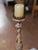Wood 19th Century Italian Polychrome Carved Giltwood and Painted Candlestick For Sale - Image 7 of 10