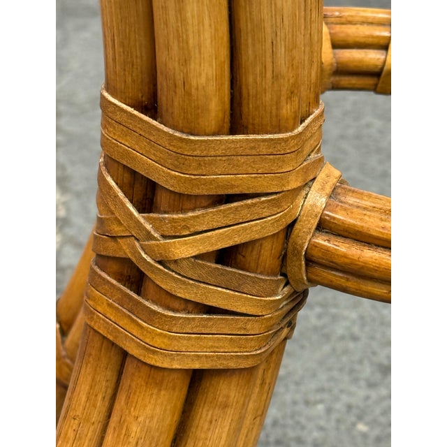 Vintage David Francis Bamboo Dining Table For Sale - Image 9 of 12