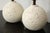 Bespoke Textured Circular Plaster Lamps - a Pair For Sale - Image 4 of 8