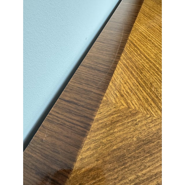 1930s Vintage French Louis XV Style Marquetry Console Table, 1930s For Sale - Image 5 of 11