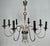 Neoclassical 1940s Neoclassical style silver metal chandelier by Maison Charles For Sale - Image 3 of 12