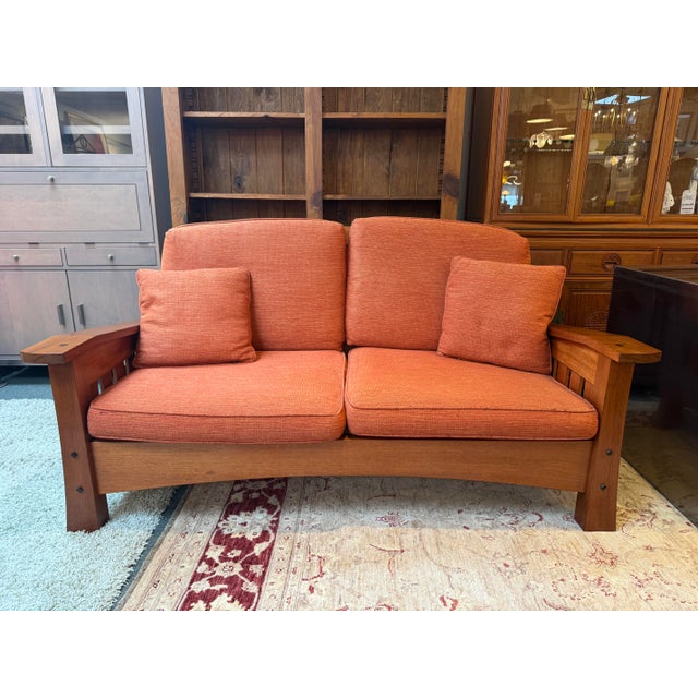 Design Plus Gallery presents the Arts & Crafts Loveseat from Berkeley Mills. Inspired by classic turn-of-the-20th-century...