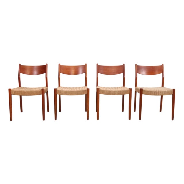 Teak Chairs by Marten Franckena for Fristho, 1960s, Set of 4 For Sale
