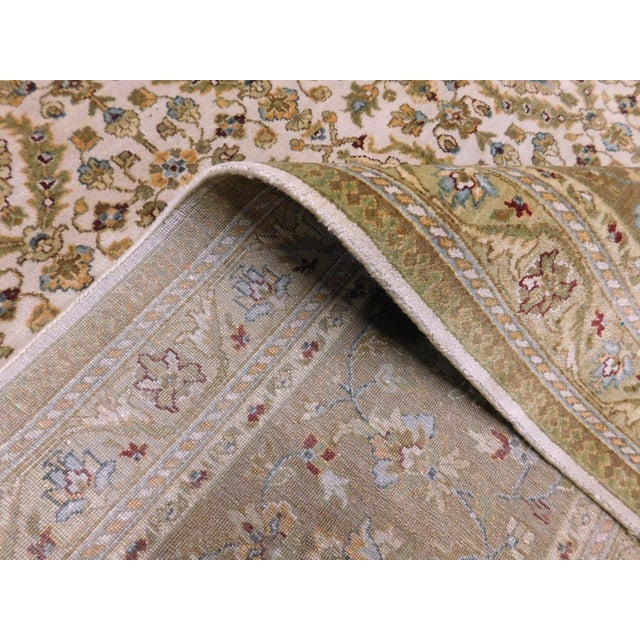 Textile Hand-Knotted Indo-Persian Rug- 8'x 10' For Sale - Image 7 of 18