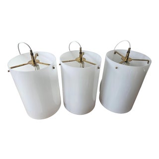 Mid-Century Pendant Lights from Fog & Morup, Denmark, 1960s, Set of 3 For Sale