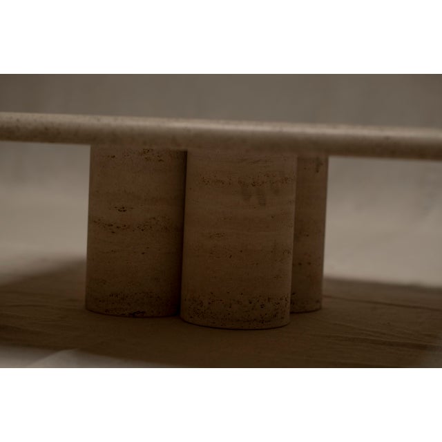 Stone Vintage Travertine Coffee Table by Mario Bellini for Cassina, 1970s For Sale - Image 7 of 14