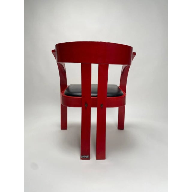 Wood Elisa Armchairs by Giovanni Battista Bassi, 1960s, Set of 4 For Sale - Image 7 of 10
