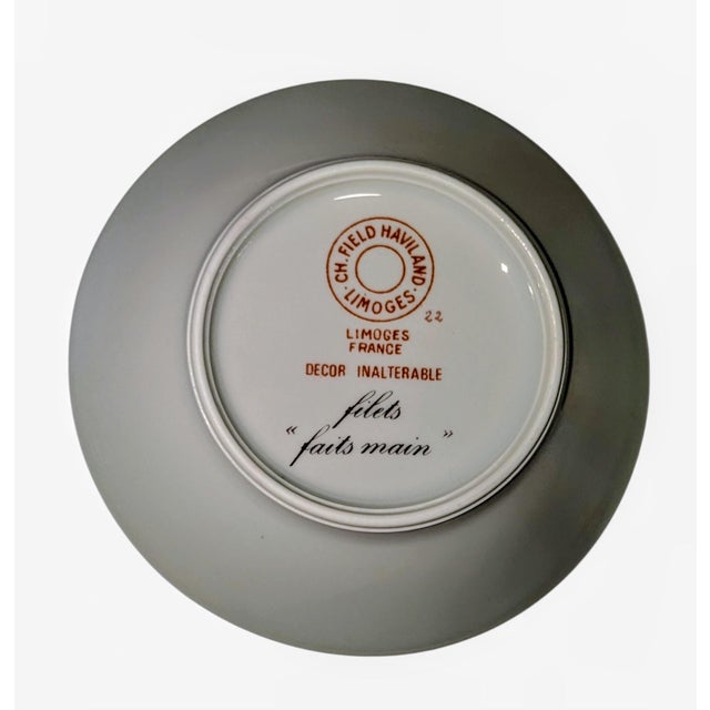 Ceramic Vintage Limoges Demitasse Cup and Saucer For Sale - Image 7 of 7