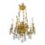 19th Century French Gilt Bronze and Rock Crystal Chandelier For Sale