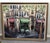 Oversized Decorative Custom Oil Painting French Cafe Street Scene 20th C. An oversized decorative framed oil painting on...