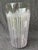 Large Vintage Clear Ethed Crystal Vase For Sale - Image 15 of 18