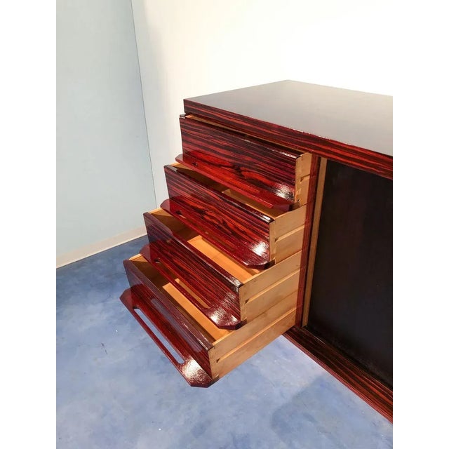 Mid-Century Italian Macassar Ebony Sideboard, 1950s For Sale - Image 15 of 18