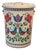 Vintage Farmhouse Pennsylvania Dutch Tin Waste Garbage Can W/ Lid For Sale
