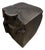 Andrianna Shamaris Sculptural Charred Teak Wood Side Table For Sale
