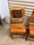1960s Vintage Rustic Wood Dining Chairs With Genuine Upholstery Cow Hide Set of 4 For Sale - Image 5 of 6